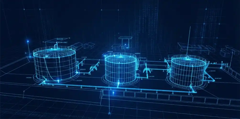Simulasi desain 3D engineering presisi yang menjadi standar keunggulan PT Tri Daya Maxima sebagai perusahaan EPC Indonesia terpercaya.