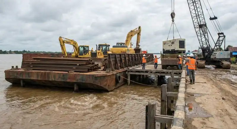 Dukungan fasilitas logistik regional di Kalimantan untuk memperlancar mobilisasi proyek perusahaan EPC Indonesia.
