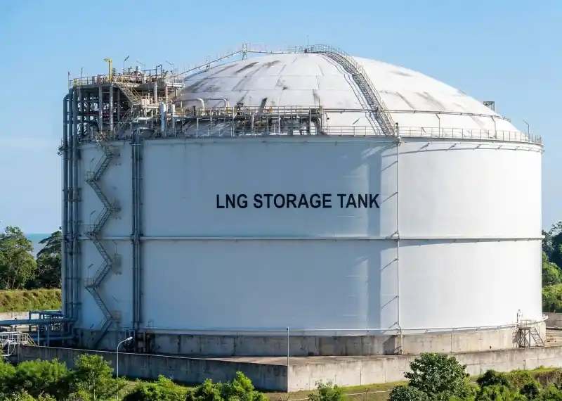 EPC project portfolio of LNG Storage Tank installation at the BP Tangguh facility in Bintuni Bay, West Papua, showcasing our capability in project execution in remote areas.