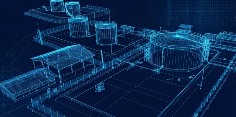 Transformasi dari dokumen engineering desain teknis menjadi Storage Tank 2000 KL aktual.